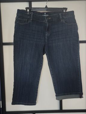 Liz Clairborne Women's Dark Indigo Bermuda Shorts, Sz 14